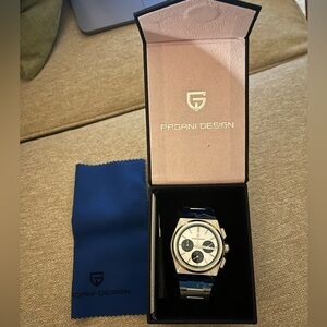 Pagani Design Chronograph Stainless Steel Men's Watch PD-1761 Black Quartz